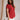 Model is shown wearing the Hazel Blouse in red. 