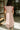 Lina Rust & Cream Striped Midi Dress - back view