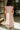 Lina Rust & Cream Striped Midi Dress - back view