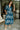 Tori Teal Multi Floral Zip-Up Midi Dress - front view