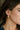 Morgana Gold Ribbed Hoop Earrings - close up