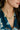 Sona Gold Petal Statement Necklace - close front view on model