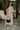 Nina White Multi Floral Puff Sleeve Midi Dress - full body front view