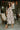 Nina White Multi Floral Puff Sleeve Midi Dress - full body view