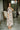 Nina White Multi Floral Puff Sleeve Midi Dress - full body side view
