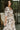 Nina White Multi Floral Puff Sleeve Midi Dress - close upper side view