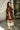 Brinley Brown Colorblock Zip-Up Midi Dress - full body side view
