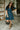 Kyleigh Teal Zip-Up Short Sleeve Mini Dress - full body front view