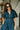 Kyleigh Teal Zip-Up Short Sleeve Mini Dress - upper body front view