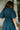 Kyleigh Teal Zip-Up Short Sleeve Mini Dress - upper body back view