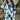 Laurie Blue & Cream Floral Mini Dress - front view