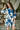 Laurie Blue & Cream Floral Mini Dress - front view