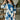 Laurie Blue & Cream Floral Mini Dress - front view