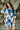 Laurie Blue & Cream Floral Mini Dress - front view