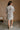 Arya White & Black Stripe Mini Dress- full body back view