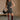 Lucia Black & White Tweed Knit Dress- full body view