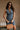 Valeria Denim Button-Up Mini Dress- front top view