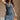 Valeria Denim Button-Up Mini Dress- close up view