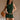 Kenzie Dark Green Sleeveless Knit Mini Dress- front view