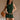 Kenzie Dark Green Sleeveless Knit Mini Dress- front view