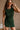 Kenzie Dark Green Sleeveless Knit Mini Dress- close up view