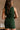 Kenzie Dark Green Sleeveless Knit Mini Dress- close up back view