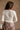 Cecilia Cream Lace Knit Cardigan- close up back view