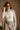 Mischa Cream Floral Long Sleeve Mesh Top- close up top view