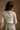 Mischa Cream Floral Long Sleeve Mesh Top- close up top back view