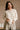 Ella Cream Waffle Knit Top- front top view