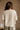Ella Cream Waffle Knit Top- close up back view