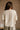 Ella Cream Waffle Knit Top- close up back view