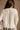 Ella Cream Waffle Knit Top- close up top back view