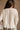 Ella Cream Waffle Knit Top- close up top back view