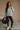Maya Light Blue Waffle Knit Top- front full body view