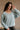 Maya Light Blue Waffle Knit Top- frontal top view