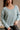 Maya Light Blue Waffle Knit Top- close up top view