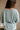 Maya Light Blue Waffle Knit Top- close up back view