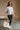 Leanne Light Grey Short Sleeve Sweater - full body front view