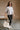 Leanne Light Grey Short Sleeve Sweater - full body front view