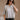 Leanne Light Grey Short Sleeve Sweater - front view