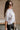 Leanne Light Grey Short Sleeve Sweater - frontal side view