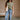 Elena Olive Green Short Sleeve Tee- full body front view