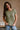 Elena Olive Green Short Sleeve Tee- front 