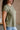 Elena Olive Green Short Sleeve Tee- close up side view
