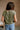 Elena Olive Green Short Sleeve Tee- back view