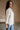 Katy Cream Striped Button-Up Linen Top - side view