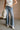 Risen: Skyler Medium Wash Cuffed Wide Leg Jeans - front