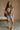 Michelle Olive Green Floral Sleeveless Sweater - full body front view