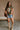 Michelle Olive Green Floral Sleeveless Sweater - full body front view